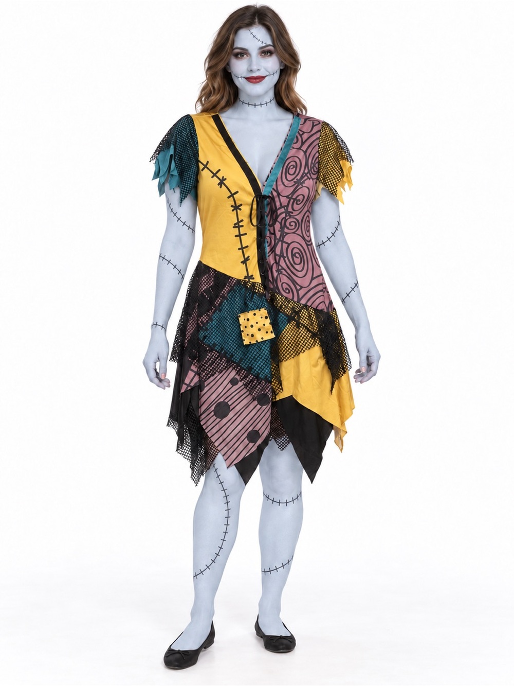 Disney The Nightmare Before Christmas Sally Costume Dress Women’s Medium